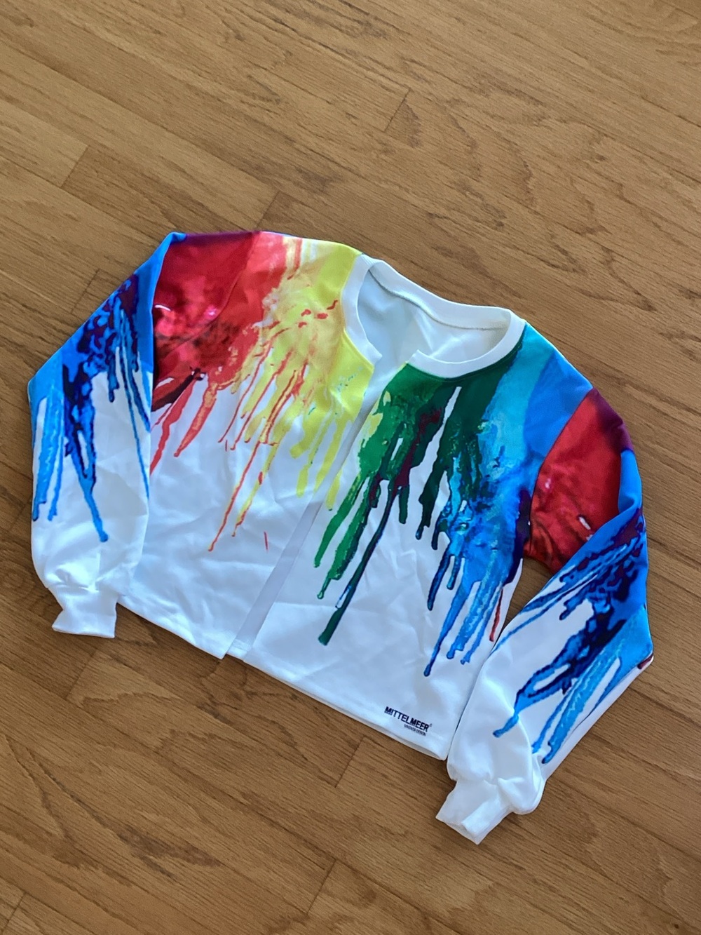 Mittelmeer Rainbow Paint-Drip Jacket